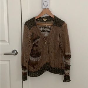 Unique knitted cardigan